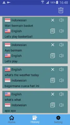 English Indonesian translation android App screenshot 1